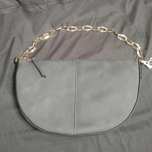Universal Threads Black Crescent Style Chain Link Shoulder Bag - Picture 3 of 11
